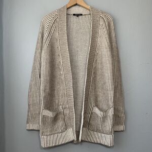 Elisabetta Size Medium Beige Wool Mohair Sweater Cardigan Boho Grunge Old Money